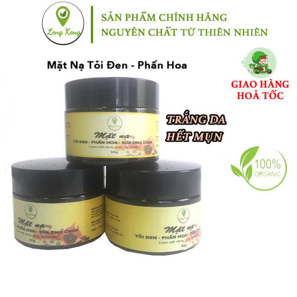 Mặt Nạ Tỏi Đen Phấn Hoa